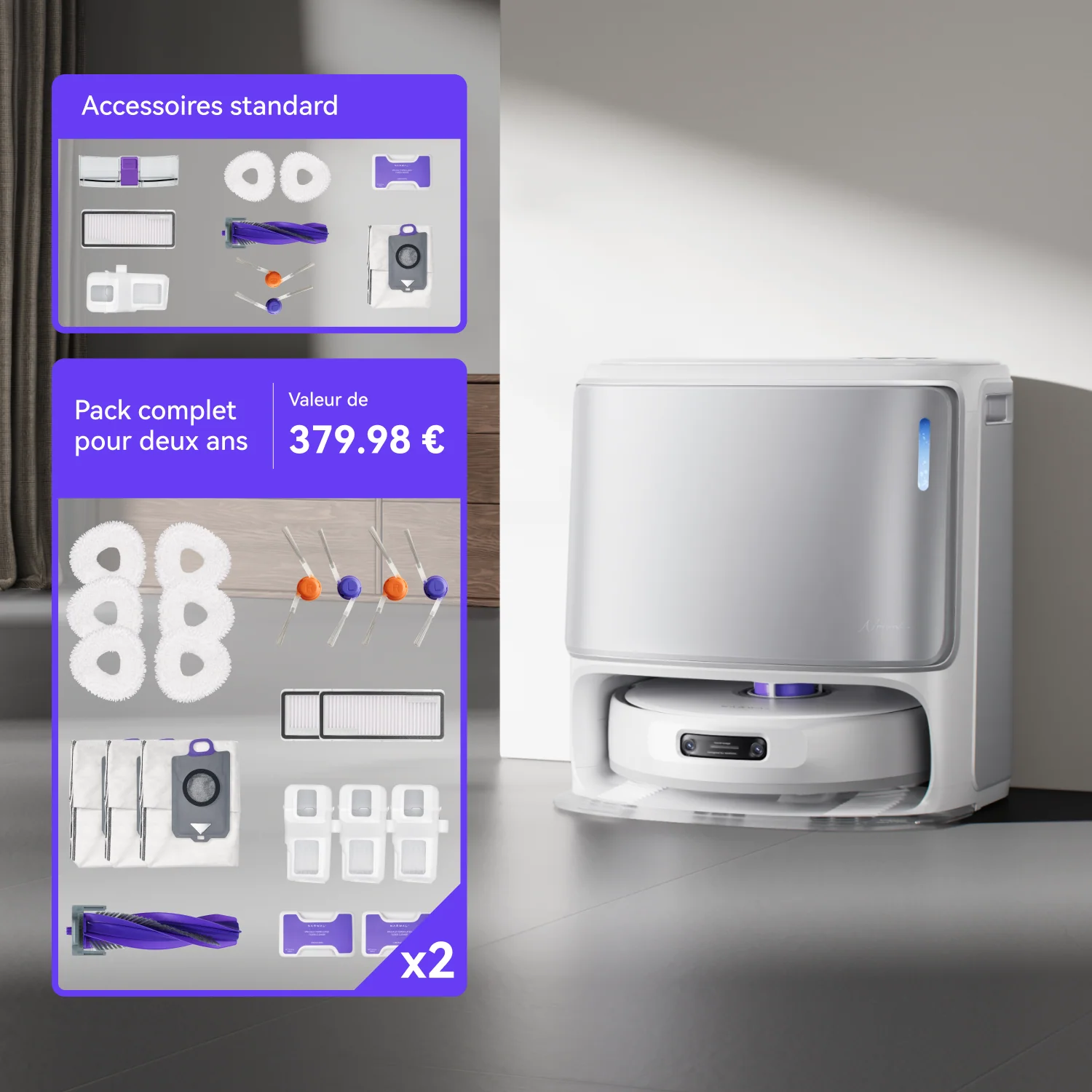 Narwal Freo Z10 Ultra - Pack combiné avec accessoires - Image 11