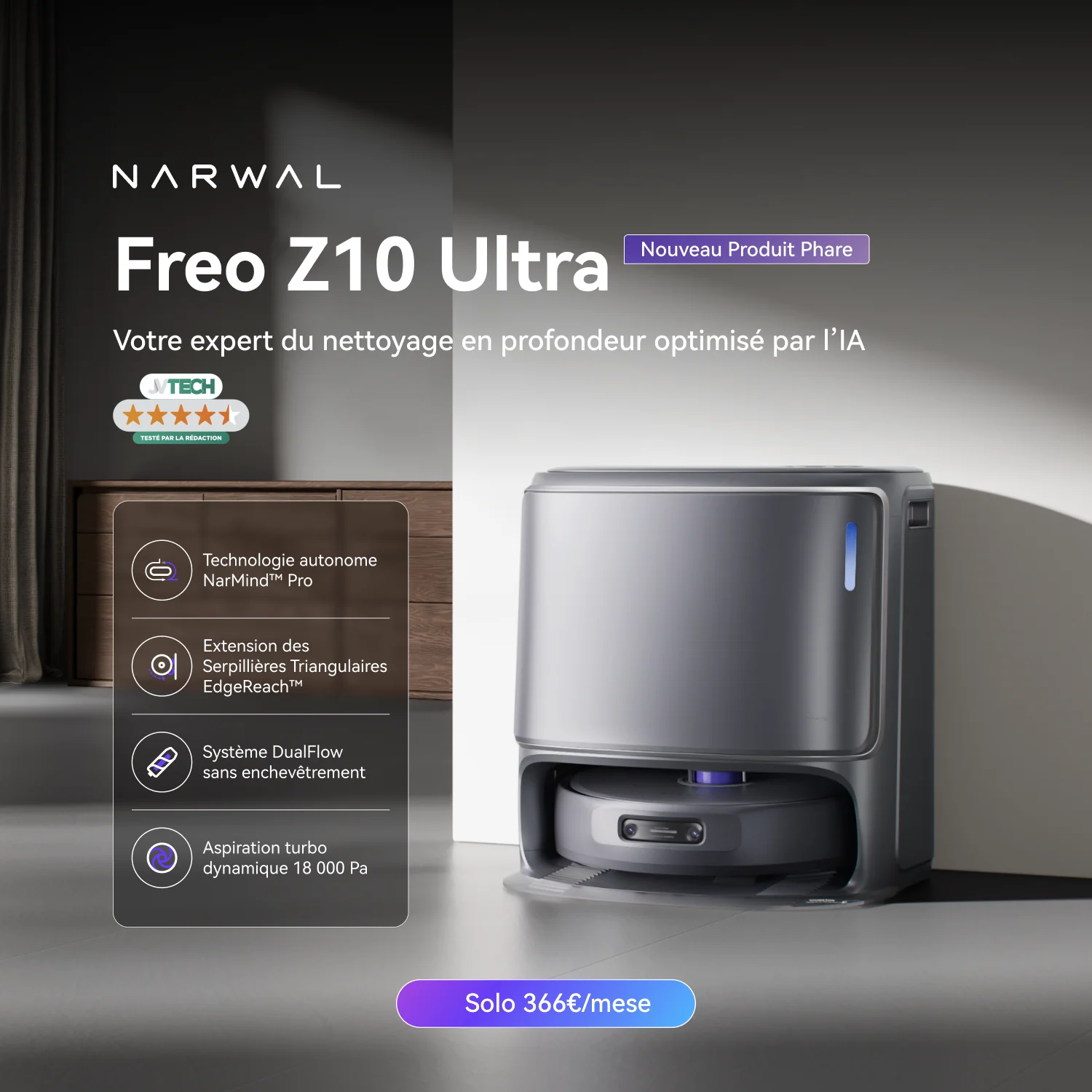 Narwal Freo Z10 Ultra - Pack combiné avec accessoires - Image 4