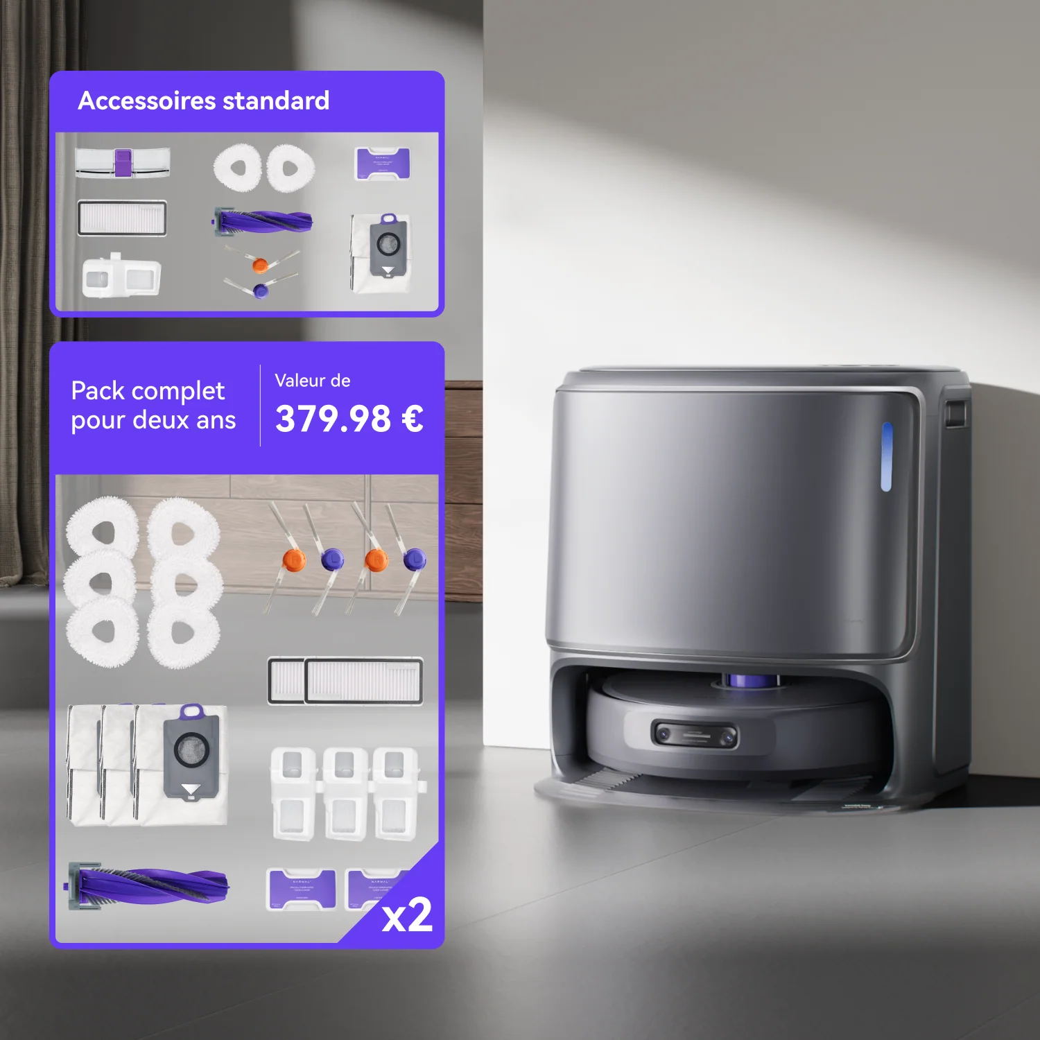Narwal Freo Z10 Ultra - Pack combiné avec accessoires - Image 9