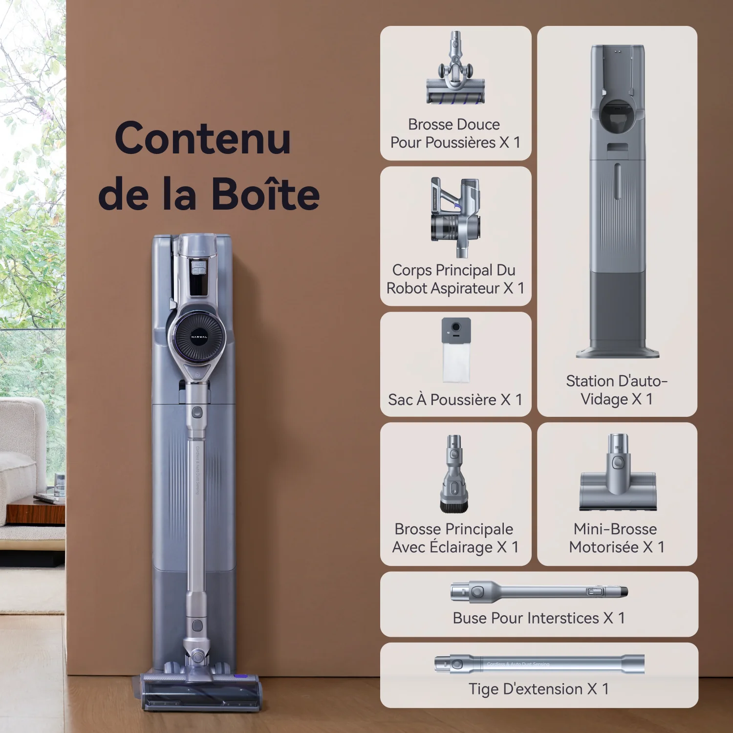 Aspirateur balai sans fil NARWAL V40 Station - Image 9